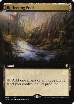 Reflecting Pool (Extended Art) card from Commander Legends: Battle for Baldur's Gate