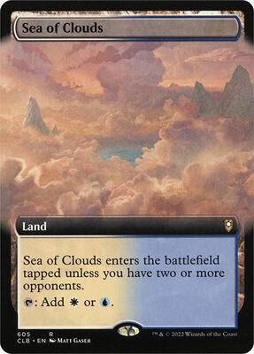 Sea of Clouds (Extended Art) card from Commander Legends: Battle for Baldur's Gate