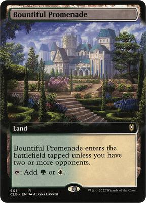 Bountiful Promenade (Extended Art) card from Commander Legends: Battle for Baldur's Gate
