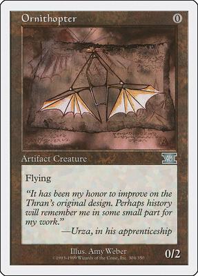 Ornithopter card from Classic Sixth Edition