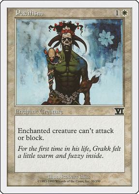 Pacifism card from Classic Sixth Edition