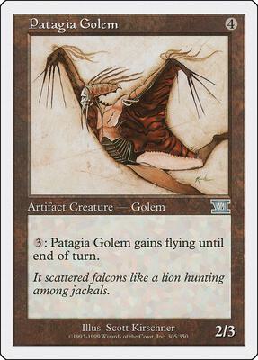 Patagia Golem card from Classic Sixth Edition