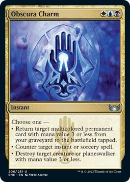 Obscura Charm card from Streets of New Capenna