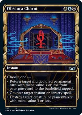 Obscura Charm (Showcase) card from Streets of New Capenna