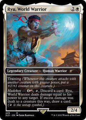 Ryu, World Warrior card from Secret Lair Drop Series