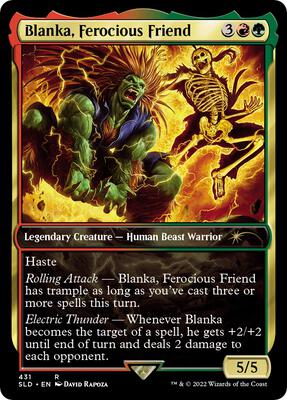 Blanka, Ferocious Friend card from Secret Lair Drop Series
