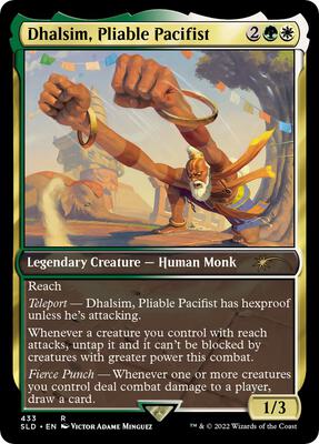 Dhalsim, Pliable Pacifist card from Secret Lair Drop Series
