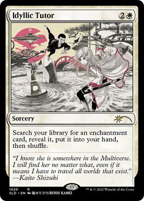 Idyllic Tutor card from Secret Lair Drop Series