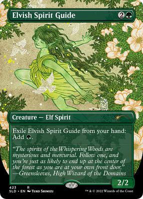Elvish Spirit Guide (Borderless) card from Secret Lair Drop Series