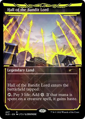 Hall of the Bandit Lord (Neon Yellow) card from Secret Lair Drop Series
