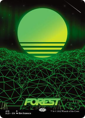 Forest (419) card from Secret Lair Drop Series