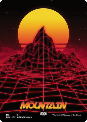 Mountain (418) card from Secret Lair Drop Series