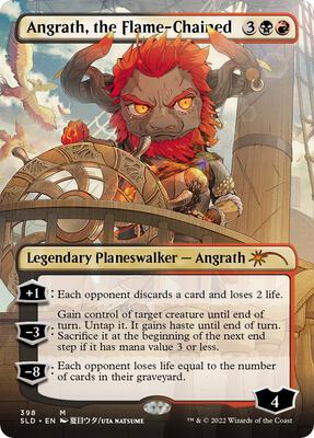 Angrath, the Flame-Chained (Borderless) card from Secret Lair Drop Series