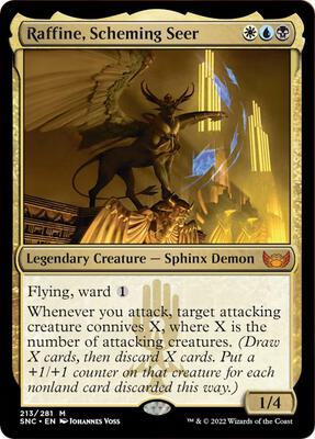 Raffine, Scheming Seer card from Streets of New Capenna