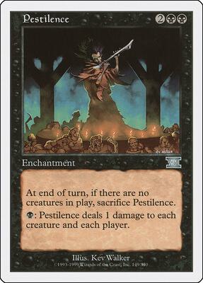 Pestilence card from Classic Sixth Edition