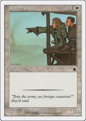 Border Guard card from Starter 1999