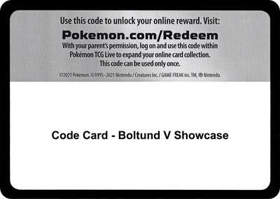 Code Card - Boltund V Showcase card from Miscellaneous Cards & Products