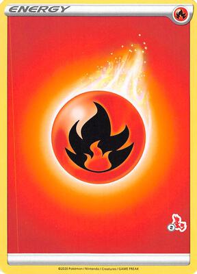 Fire Energy (#2 Cinderace Stamped) card from Battle Academy 2022
