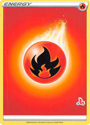 Fire Energy (#3 Cinderace Stamped) card from Battle Academy 2022