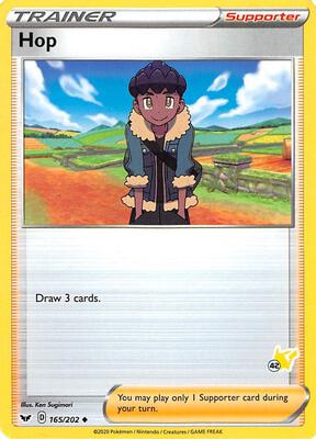 Hop - 165/202 (#42 Pikachu Stamped) card from Battle Academy 2022