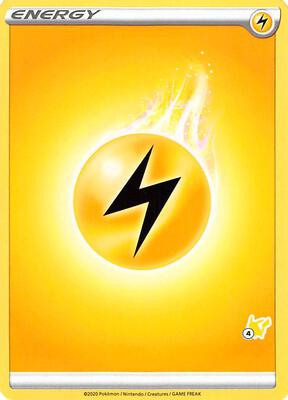 Lightning Energy (#4 Pikachu Stamped) card from Battle Academy 2022