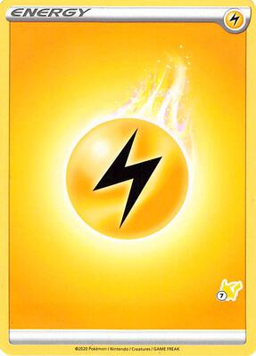 Lightning Energy (#7 Pikachu Stamped) card from Battle Academy 2022