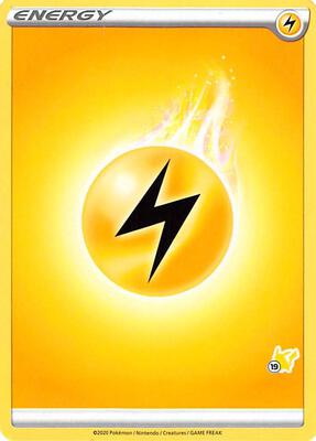 Lightning Energy (#19 Pikachu Stamped) card from Battle Academy 2022
