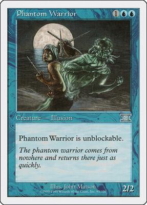 Phantom Warrior card from Classic Sixth Edition