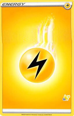 Lightning Energy (#39 Pikachu Stamped) card from Battle Academy 2022