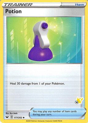 Potion - 177/202 (#18 Pikachu Stamped) card from Battle Academy 2022