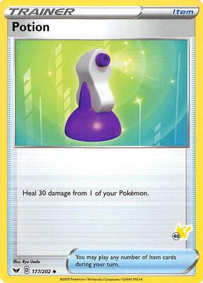 Potion - 177/202 (#40 Pikachu Stamped) card from Battle Academy 2022