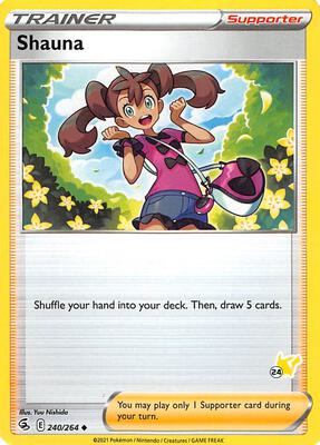 Shauna - 240/264 (#24 Pikachu Stamped) card from Battle Academy 2022