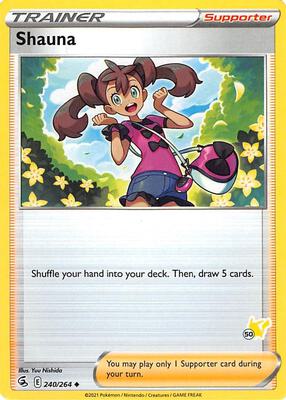 Shauna - 240/264 (#50 Pikachu Stamped) card from Battle Academy 2022