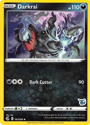 Darkrai - 167/264 (Eevee Stamped) card from Battle Academy 2022