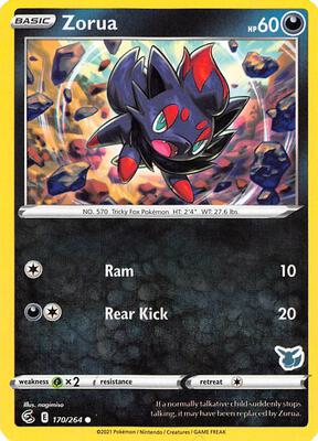 Zorua - 170/264 (Eevee Stamped) card from Battle Academy 2022