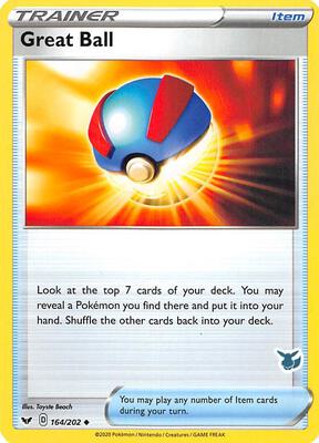 Great Ball - 164/202 (Eevee Stamped) card from Battle Academy 2022