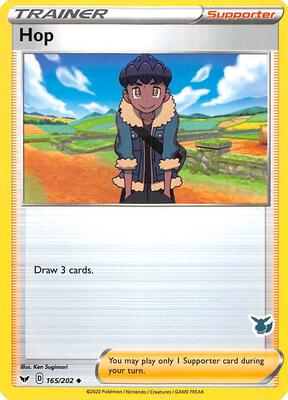 Hop - 165/202 (Eevee Stamped) card from Battle Academy 2022
