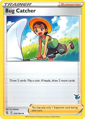 Bug Catcher - 226/264 (Eevee Stamped) card from Battle Academy 2022