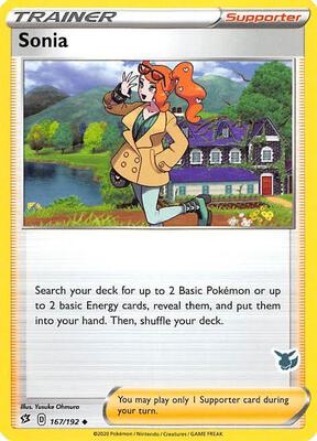 Sonia - 167/192 (Eevee Stamped) card from Battle Academy 2022