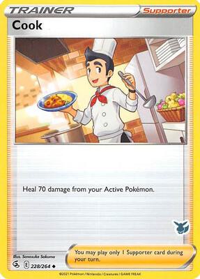 Cook - 228/264 (Eevee Stamped) card from Battle Academy 2022