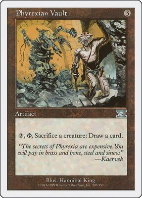Phyrexian Vault card from Classic Sixth Edition