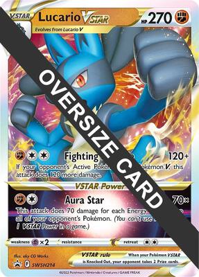 Lucario VSTAR - SWSH214 card from Jumbo Cards