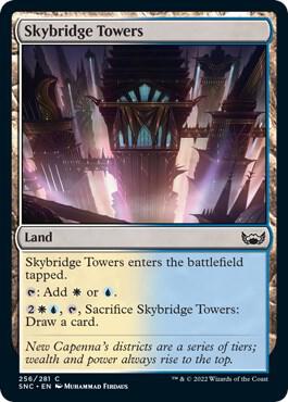Skybridge Towers card from Streets of New Capenna