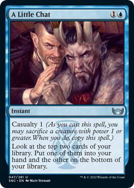 A Little Chat card from Streets of New Capenna
