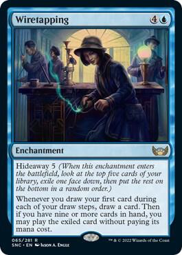 Wiretapping card from Streets of New Capenna