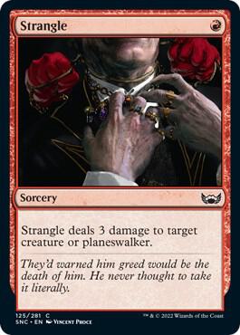 Strangle card from Streets of New Capenna