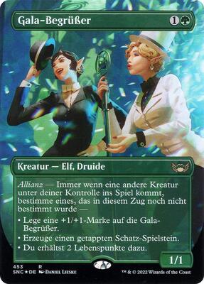 Gala Greeters (German) card from Unique and Miscellaneous Promos