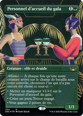 Gala Greeters (French) card from Unique and Miscellaneous Promos