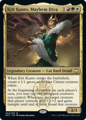 Kitt Kanto, Mayhem Diva card from Commander: Streets of New Capenna