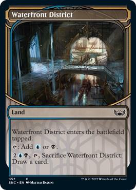 Waterfront District (Showcase) card from Streets of New Capenna